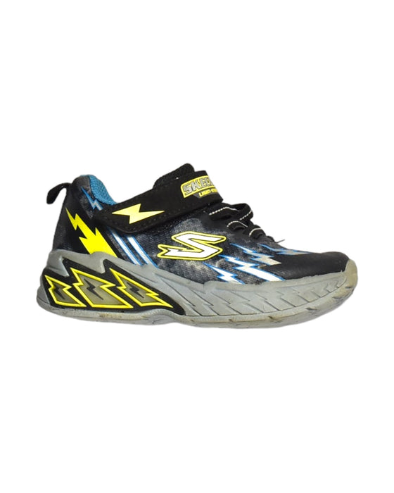 A Black Sneakers from Skechers in size 18-24M for boy. (Front View)