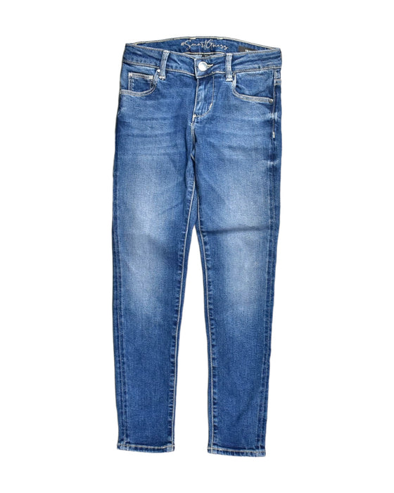 A Blue Jeans from Guess in size 7Y for girl. (Front View)