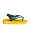 A Yellow Slippers from Havaianas in size 18-24M for boy. (Front View)