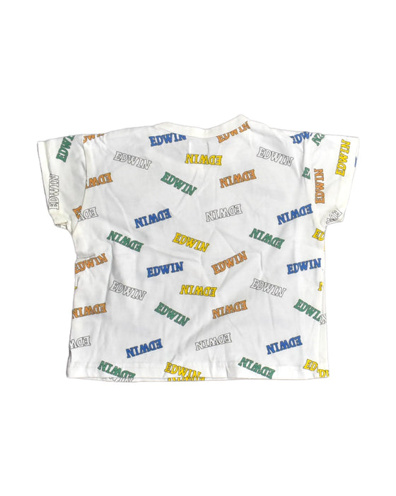 A White T Shirts from EDWIN in size 3T for boy. (Back View)