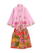 A Pink Halloween Costumes from Retykle in size 2T for girl. (Front View)