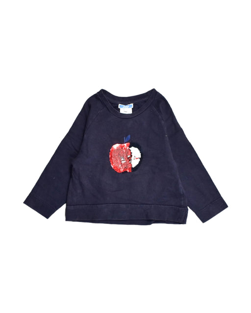 A Blue Long Sleeve Tops from Jacadi in size 3T for girl. (Front View)