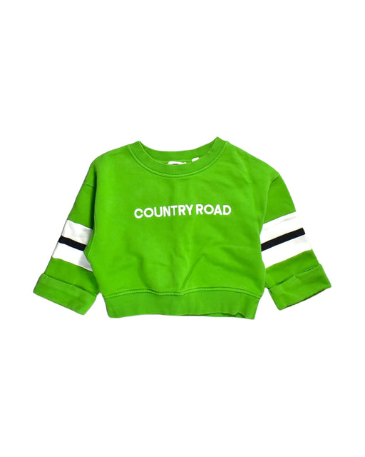 A Green Sweatshirts from Country Road in size 10Y for boy. (Front View)