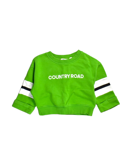 A Green Sweatshirts from Country Road in size 10Y for boy. (Front View)