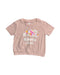 A Pink T Shirts from Roots in size 3T for girl. (Front View)
