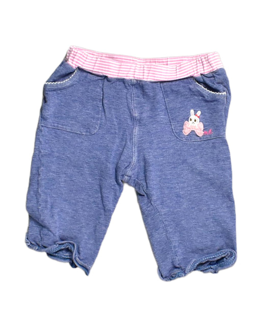 A Blue Casual Pants from Miki House in size 5T for girl. (Front View)