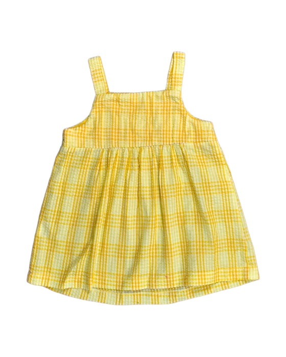 A Yellow Sleeveless Dresses from KLARRA in size 3T for girl. (Back View)