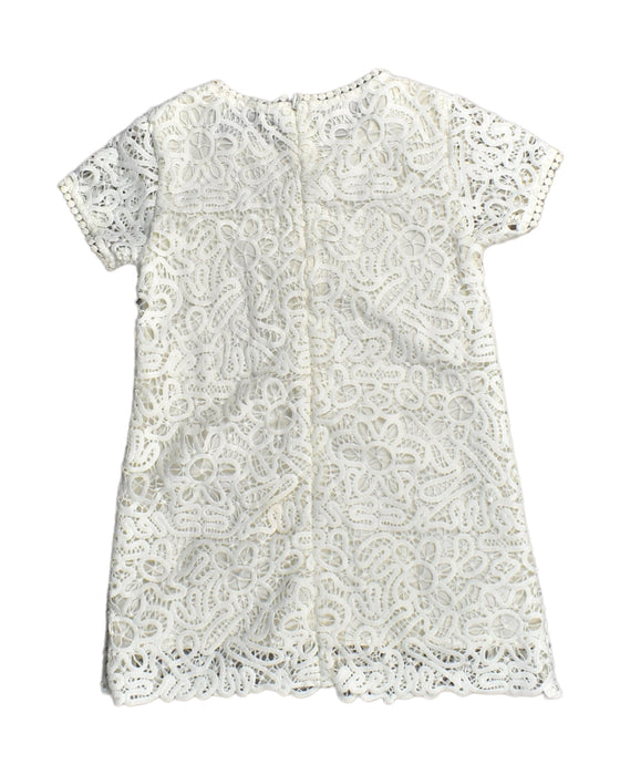 A White Short Sleeve Dresses from Chickeeduck in size 9Y for girl. (Back View)