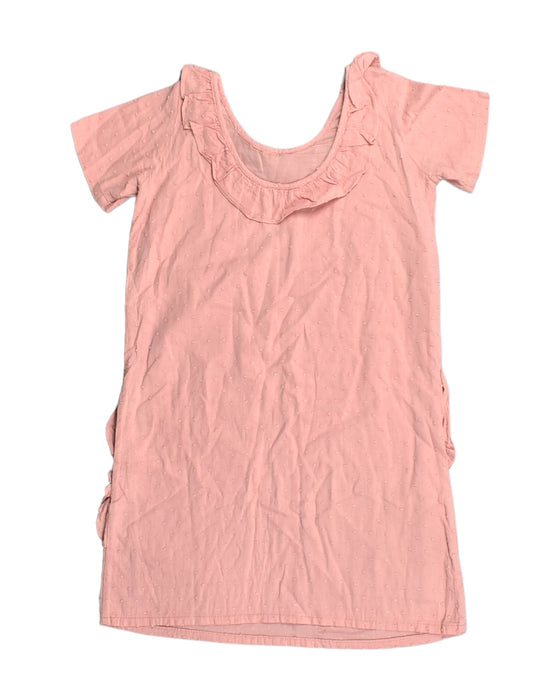A Pink Short Sleeve Dresses from Excuse My French in size 8Y for girl. (Front View)