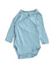 A Blue Bodysuits from Petit Bateau in size 3-6M for boy. (Front View)