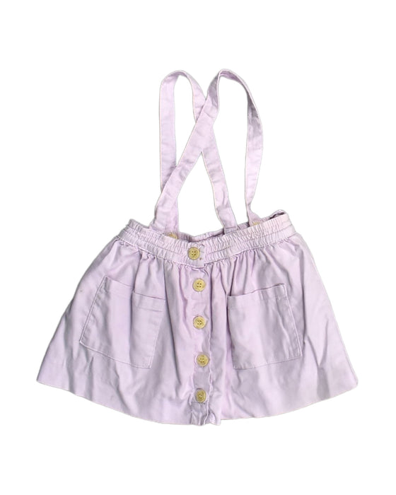 A Purple Overall Shorts from Neck & Neck in size 2T for girl. (Front View)