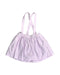 A Purple Overall Shorts from Neck & Neck in size 2T for girl. (Back View)