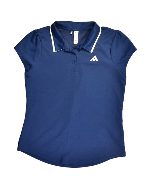 A Blue Short Sleeve Tops from Adidas in size 12Y for girl. (Front View)