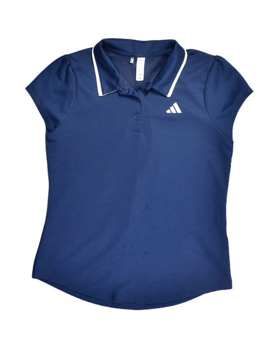 A Blue Short Sleeve Tops from Adidas in size 12Y for girl. (Front View)
