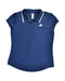 A Blue Short Sleeve Tops from Adidas in size 12Y for girl. (Front View)