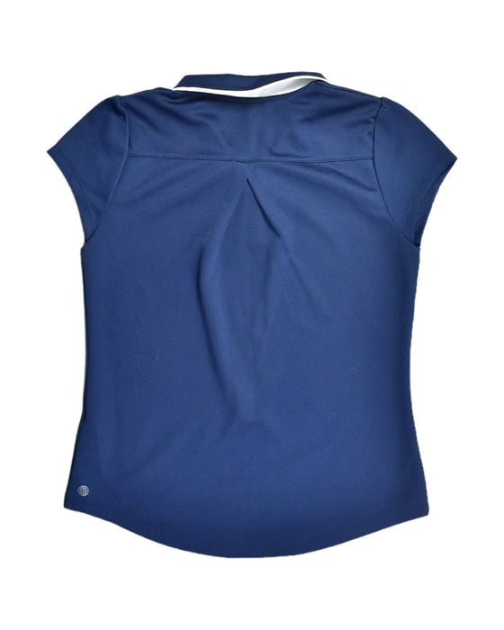 A Blue Short Sleeve Tops from Adidas in size 12Y for girl. (Back View)