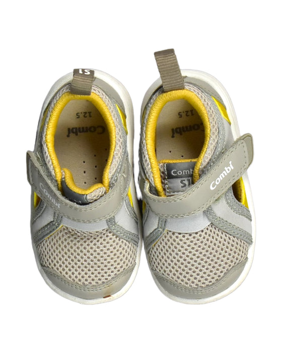 A Grey Sneakers from Combi in size 12-18M for boy. (Back View)