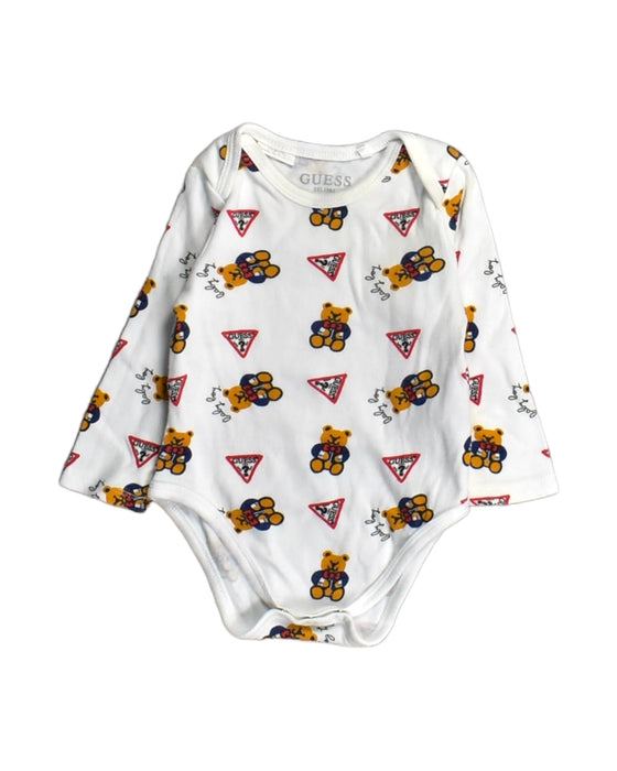A White Bodysuits from Guess in size 6-12M for boy. (Front View)