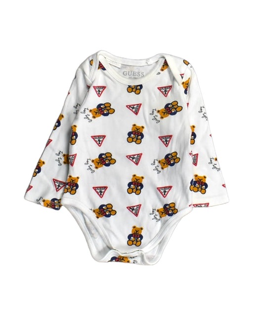 A White Bodysuits from Guess in size 6-12M for boy. (Front View)