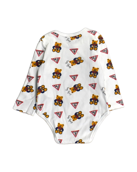 A White Bodysuits from Guess in size 6-12M for boy. (Back View)