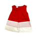 A Red Sleeveless Dresses from bloomB in size 0-3M for girl. (Front View)