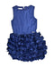 A Blue Sleeveless Dresses from Guess in size 12Y for girl. (Front View)