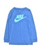 A Blue Long Sleeve Tops from Nike in size XS for boy. (Front View)
