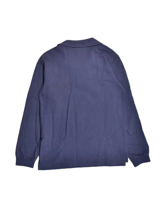 A Blue Long Sleeve Polos from Lacoste in size 10Y for boy. (Back View)