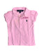 A Pink Short Sleeve Polos from Ralph Lauren in size 6-12M for girl. (Front View)
