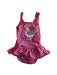 A Pink Swimsuits from Jojo Maman Bébé in size 6-12M for girl. (Front View)