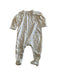 A White Onesies from Petit Bateau in size 6-12M for neutral. (Front View)