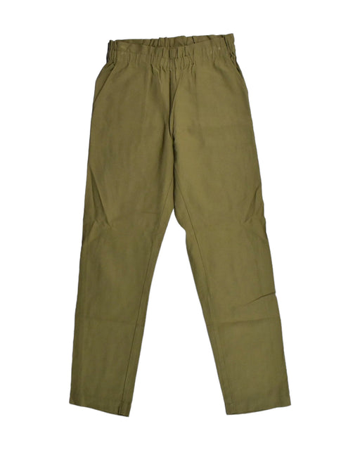 A Yellow Casual Pants from Bonpoint in size 10Y for girl. (Front View)