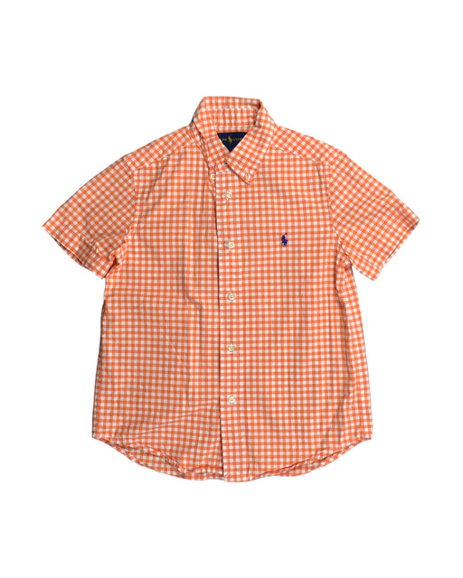 A Orange Short Sleeve Shirts from Ralph Lauren in size 6T for boy. (Front View)
