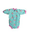 A Teal Swimsuits from Splash About in size XXL for girl. (Back View)