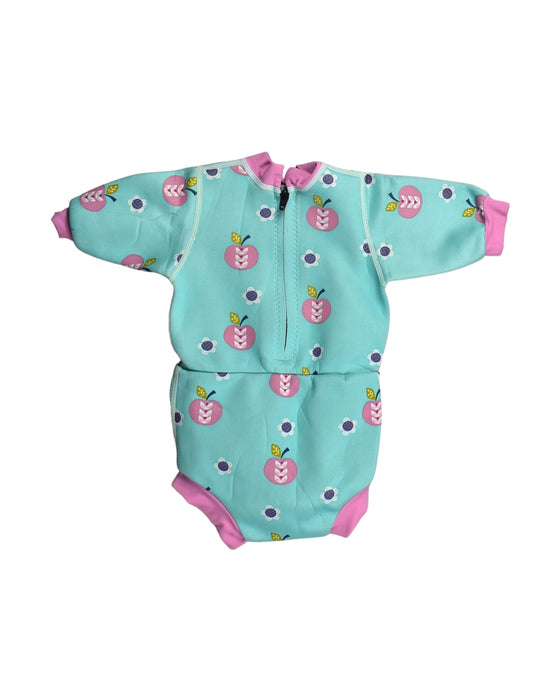 A Teal Swimsuits from Splash About in size XXL for girl. (Back View)