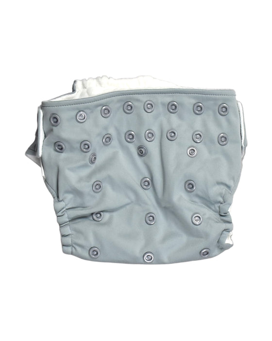 A Grey Cloth Diapers from Rumparooz in size O/S for neutral. (Front View)