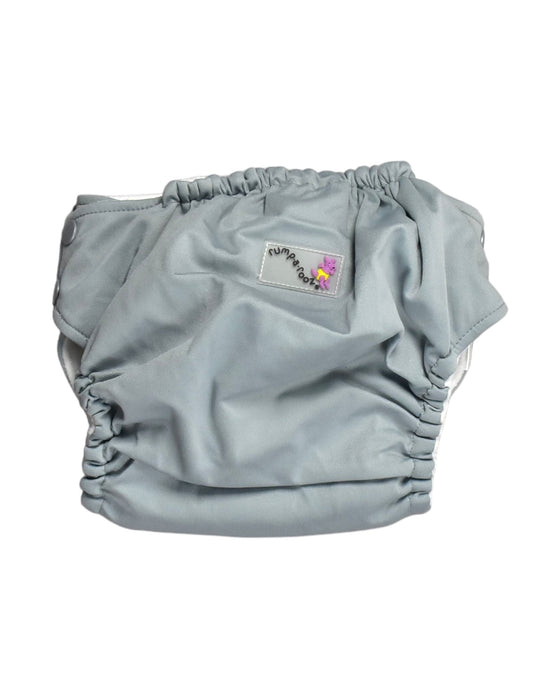 A Grey Cloth Diapers from Rumparooz in size O/S for neutral. (Back View)
