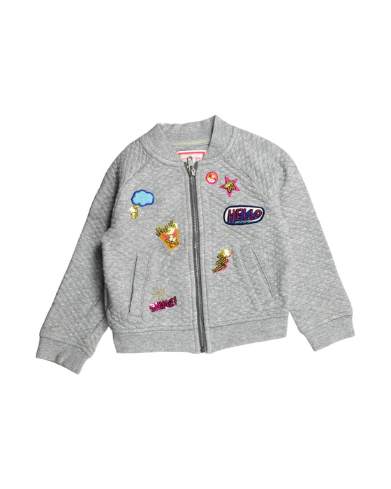 A Grey Lightweight Jackets from Retykle in size XS for girl. (Front View)