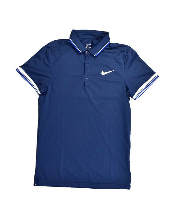 A Blue Short Sleeve Polos from Nike in size 14 for boy. (Front View)