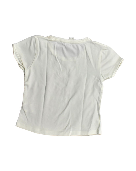 A White Short Sleeve Tops from Chateau de Sable in size 3T for girl. (Back View)
