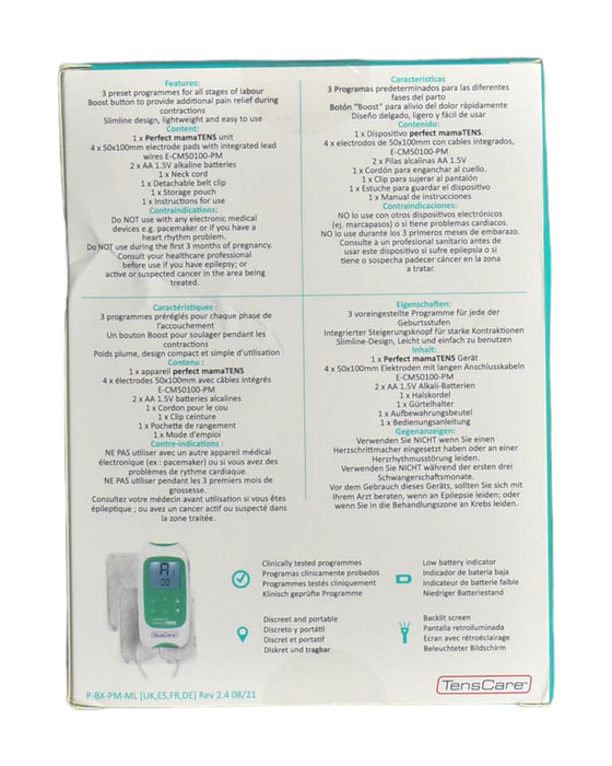 A White Other Accessories from TensCare in size O/S for maternity. (Back View)