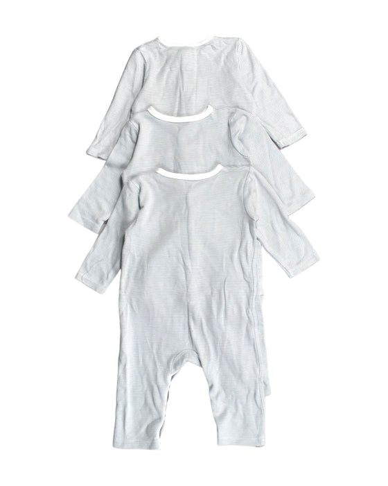 A Grey Jumpsuits from Mori in size 6-12M for boy. (Back View)