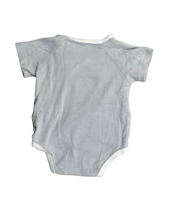 A Grey Bodysuits from Mori in size 6-12M for boy. (Back View)