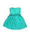 A Teal Sleeveless Dresses from Chateau de Sable in size 6T for girl. (Back View)
