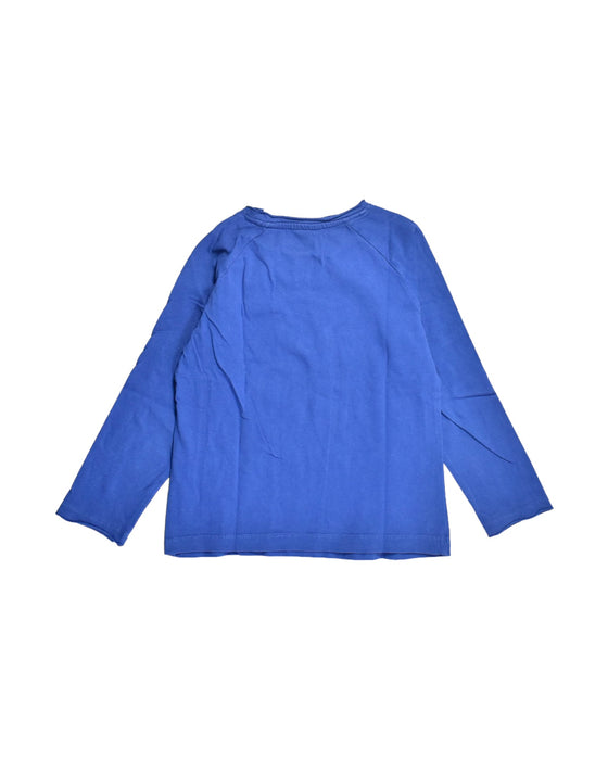 A Blue Long Sleeve Tops from Monoprix in size 6T for boy. (Back View)