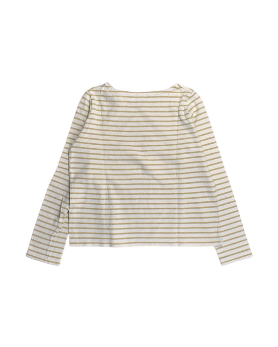 A Brown Long Sleeve Tops from Petit Bateau in size 12Y for girl. (Back View)