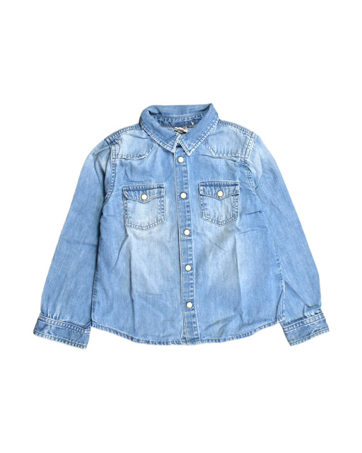 A Blue Shirts from Bonton in size 6T for boy. (Front View)