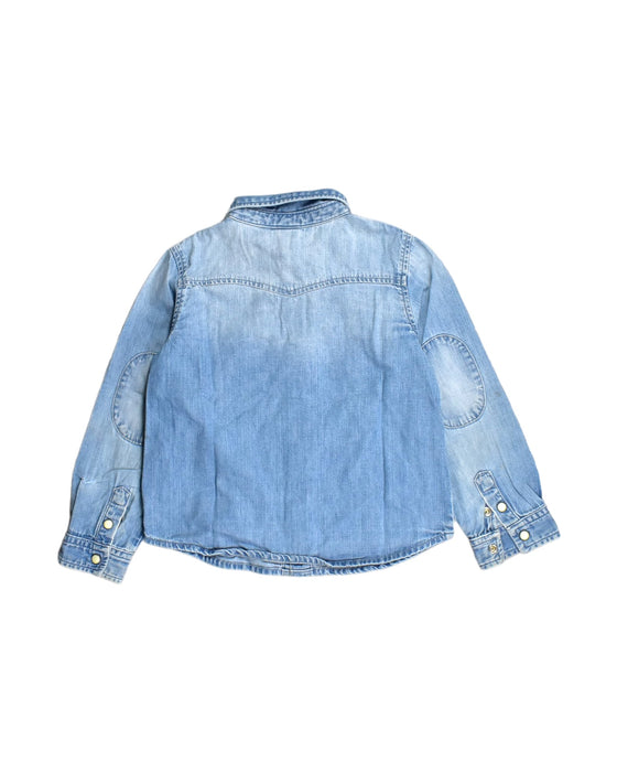 A Blue Shirts from Bonton in size 6T for boy. (Back View)