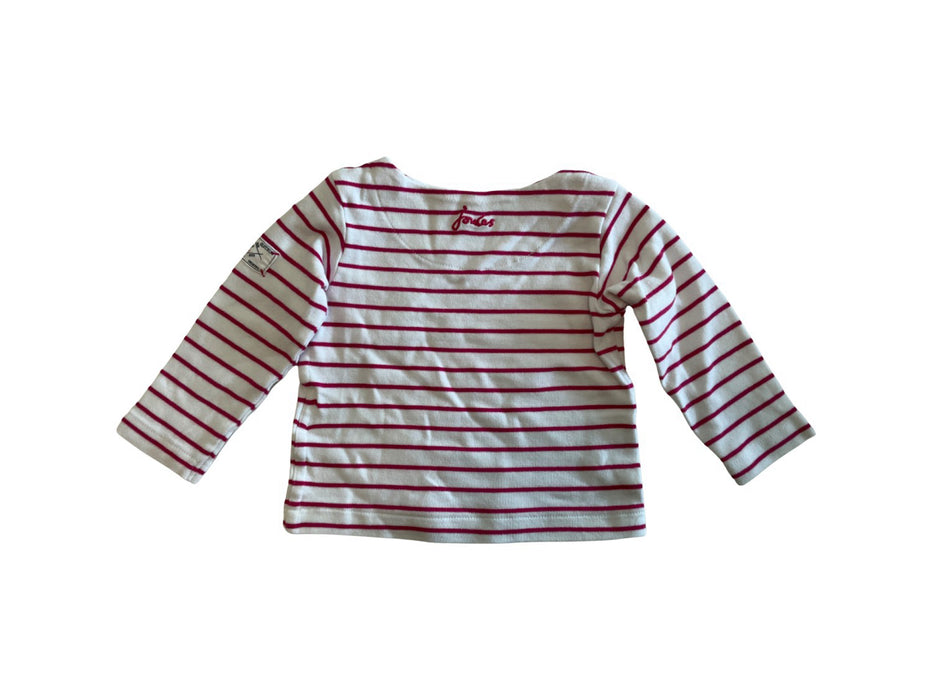 A Pink Long Sleeve T Shirts from Joules in size 6-12M for neutral. (Back View)