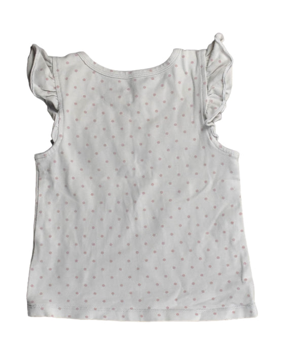 A White Sleeveless Tops from Calvin Klein in size 3T for girl. (Back View)